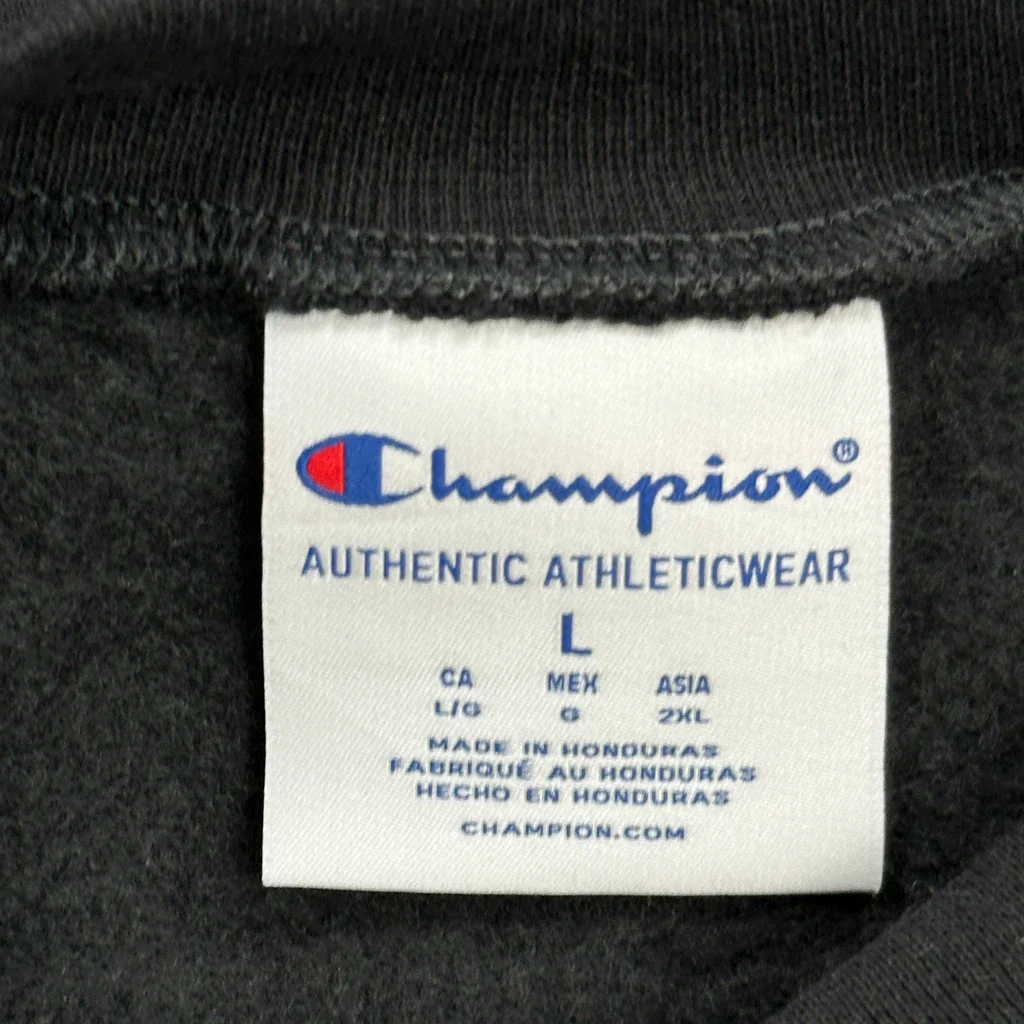 Champion Sweatshirt - Large Black Cotton - Image 3