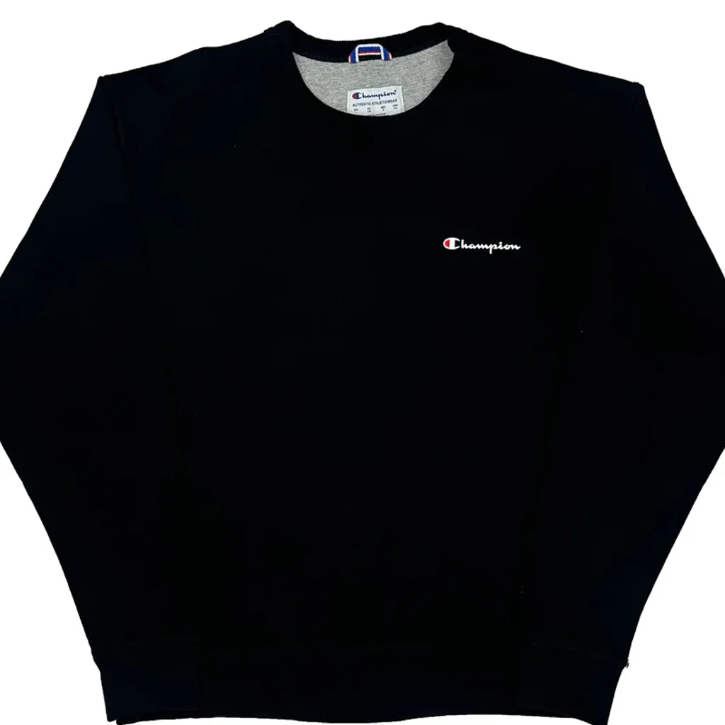 Champion Sweatshirt - Large Black Cotton - Image 4