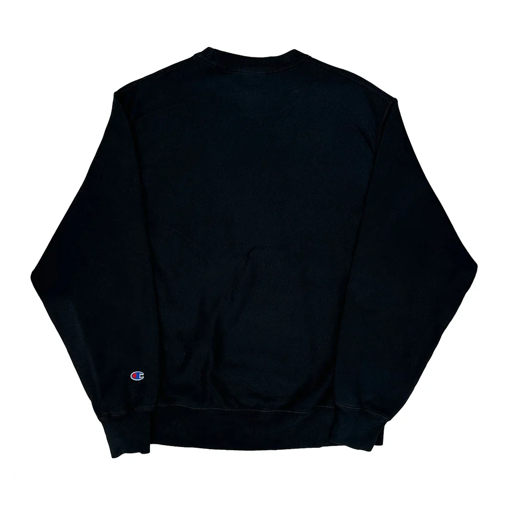 Champion Sweatshirt - Large Black Cotton - Image 2