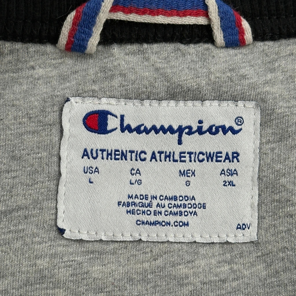 Champion Spellout Sweatshirt - Large Black Cotton - Image 3