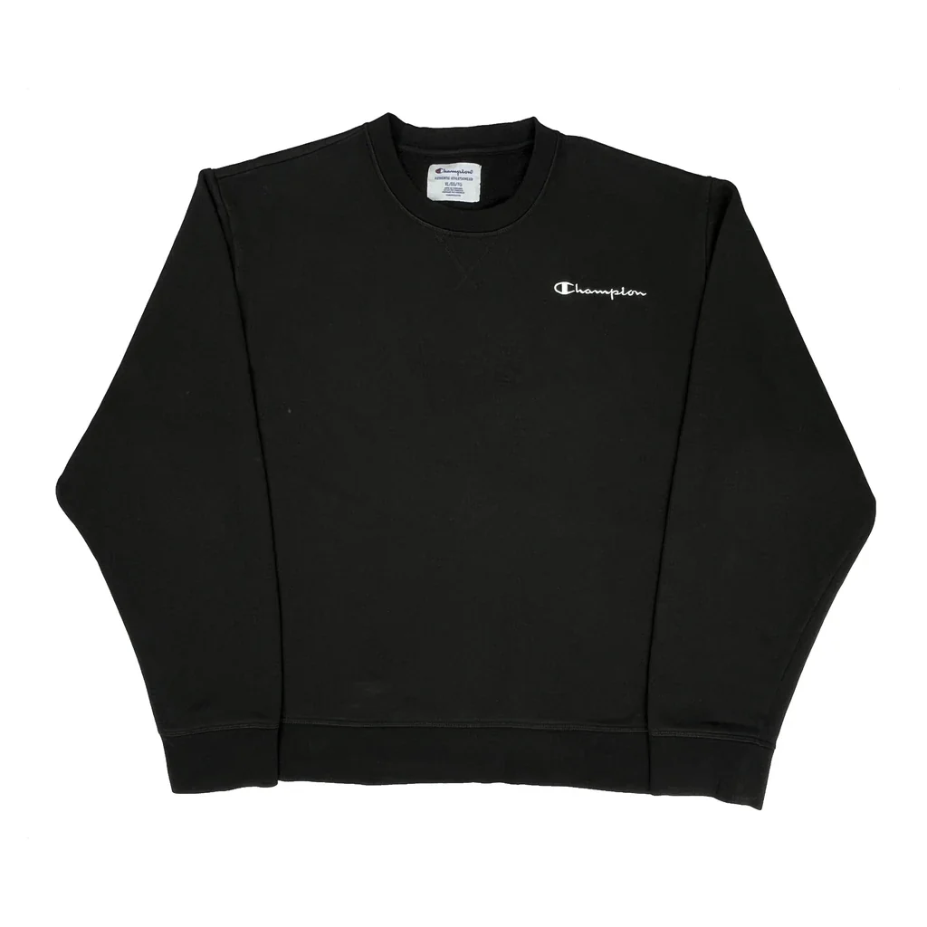 Champion Sweatshirt - XL Black Cotton