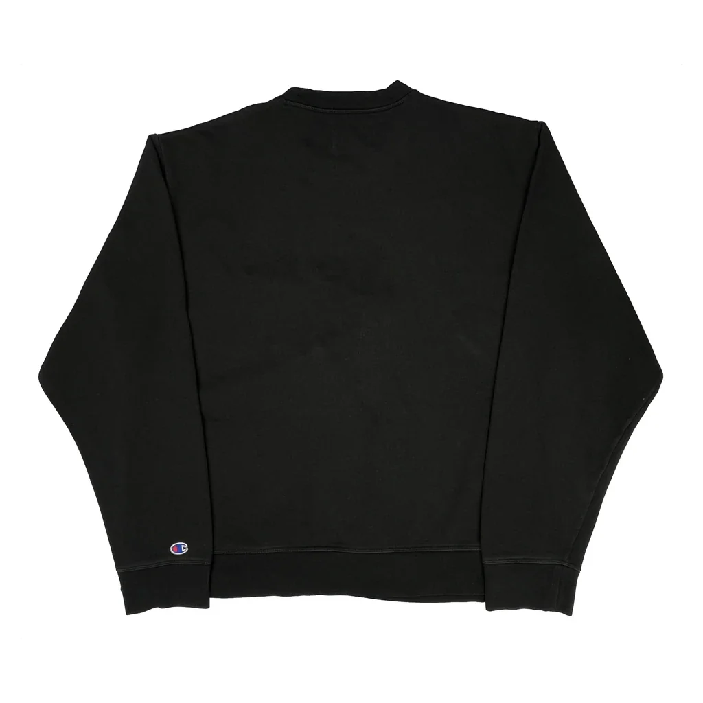 Champion Sweatshirt - XL Black Cotton - Image 2