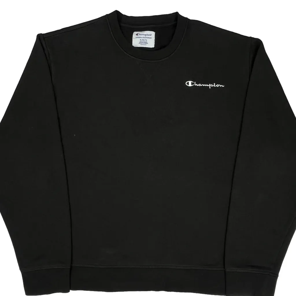 Champion Sweatshirt - XL Black Cotton - Image 4