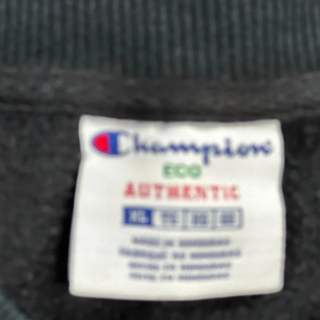 Champion Sweatshirt - XL Black Cotton Blend - Image 3