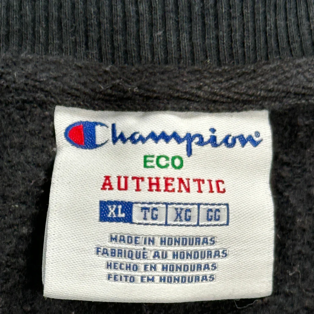 Champion Sweatshirt - XL Black Cotton Blend - Image 4