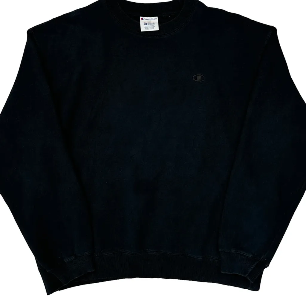 Champion Sweatshirt - XL Black Cotton Blend - Image 5