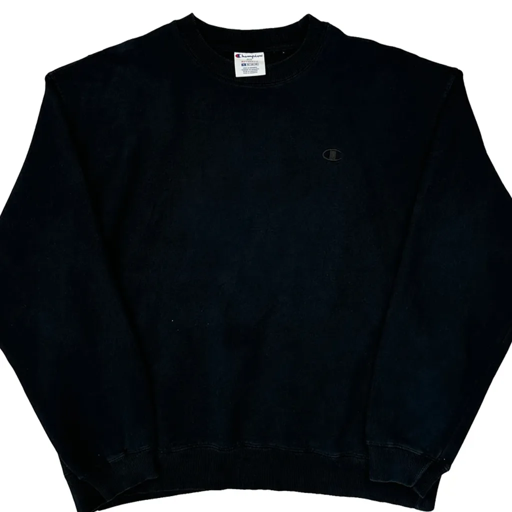 Champion Sweatshirt - XL Black Cotton Blend - Image 6
