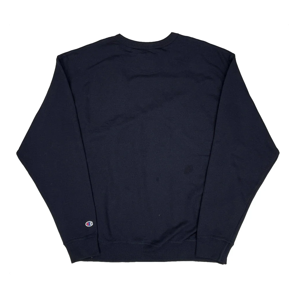 Champion Graphic Sweatshirt - XL Navy Cotton - Image 2