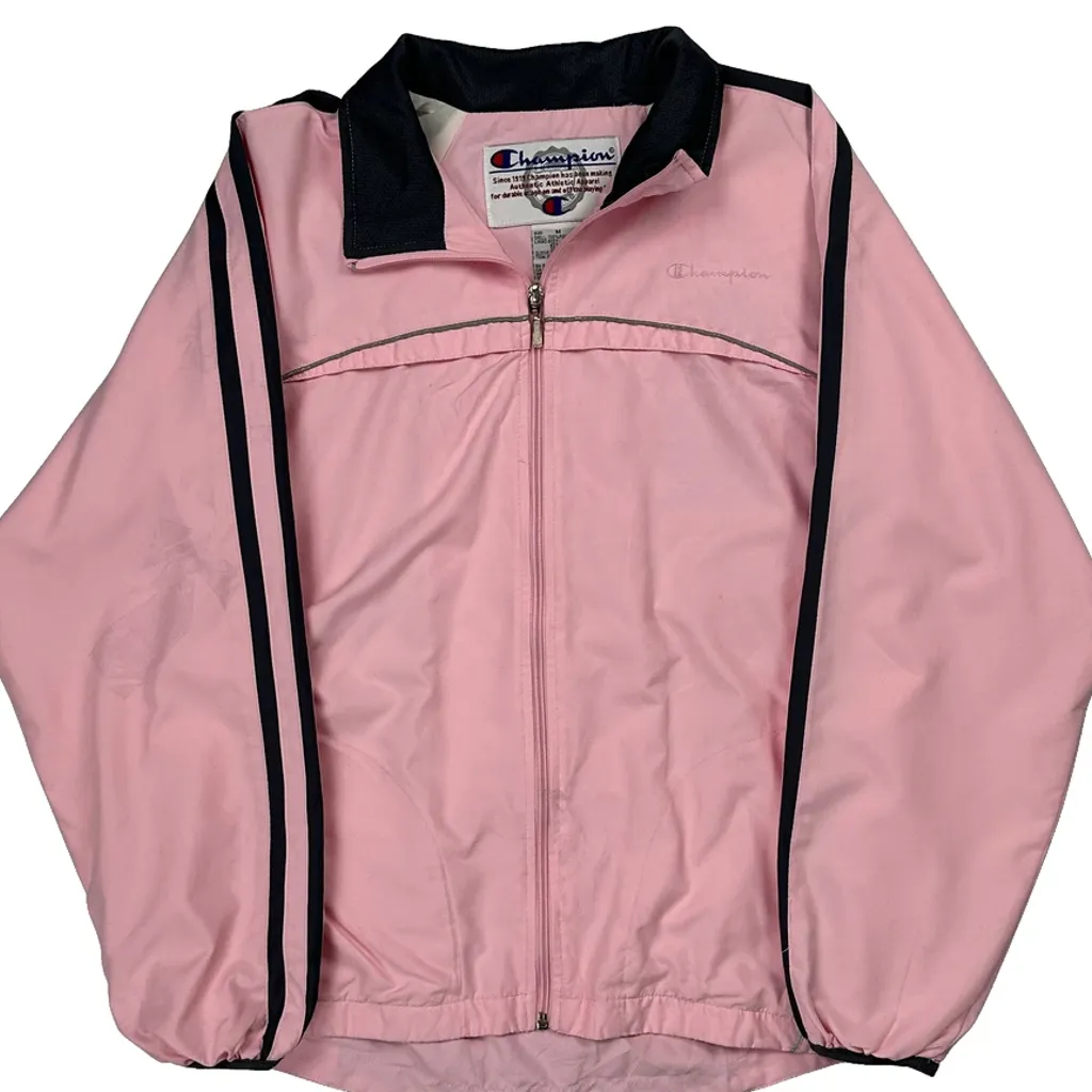 Champion Track Jacket - Medium Pink Polyester - Image 4