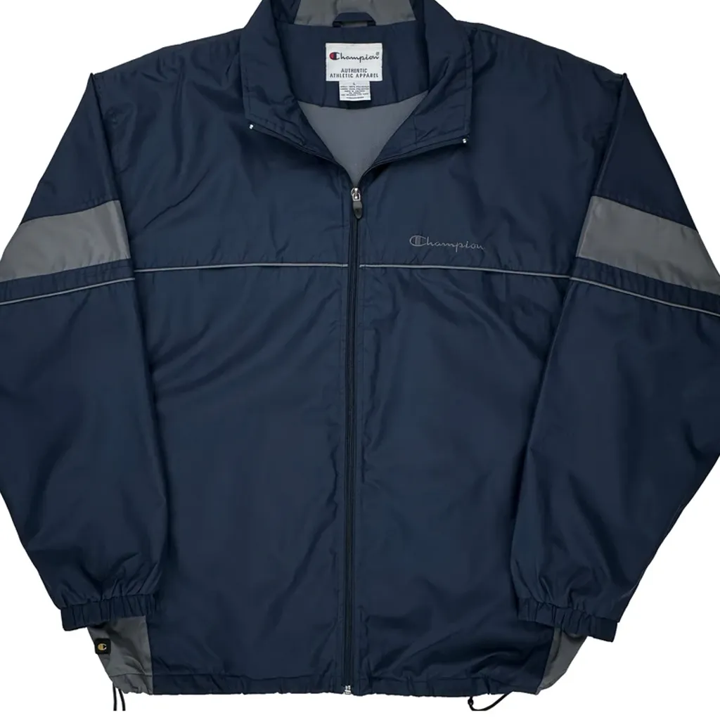 Champion Windbreaker - Large Blue Polyester - Image 5