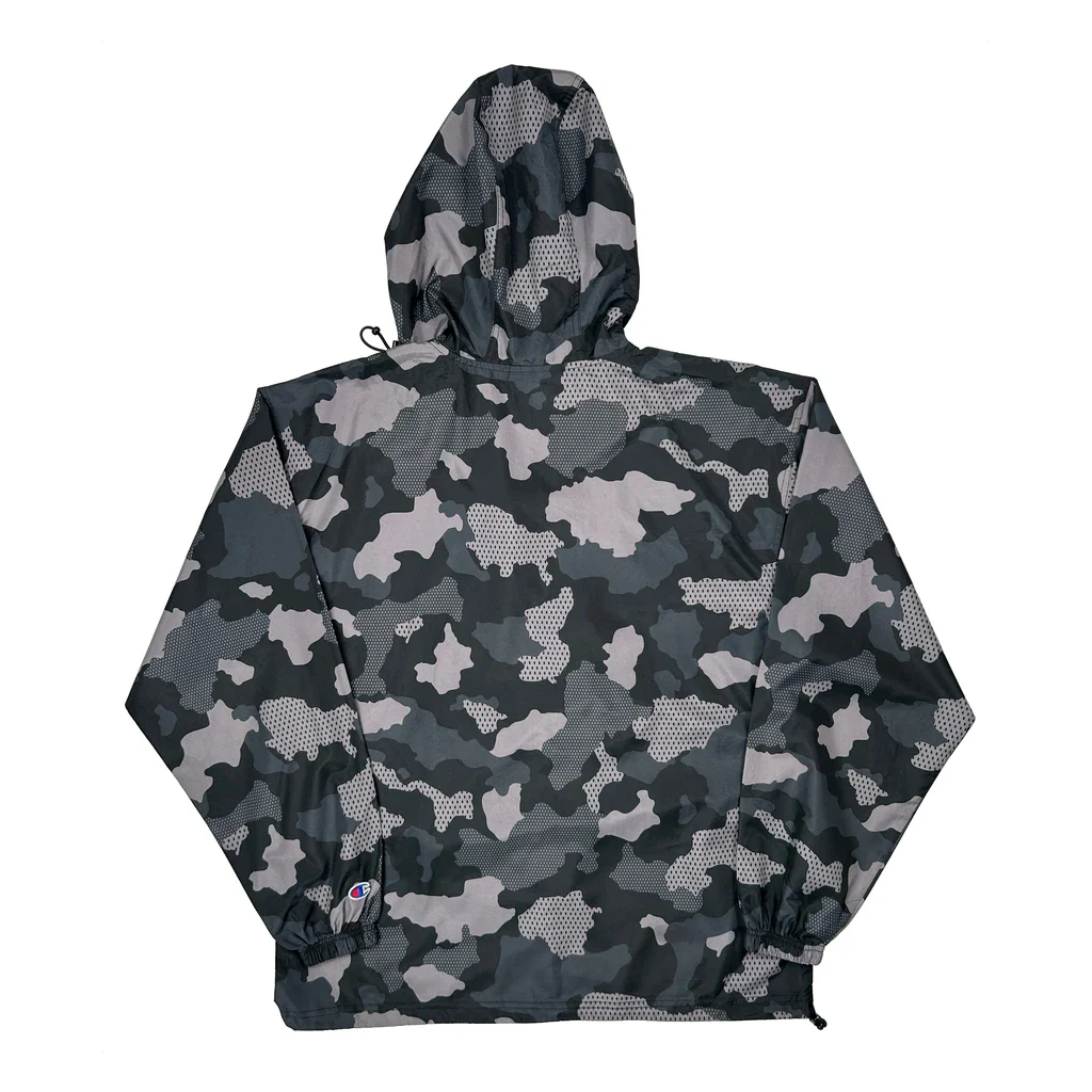 Champion Camo Windbreaker - Medium Grey Polyester - Image 2