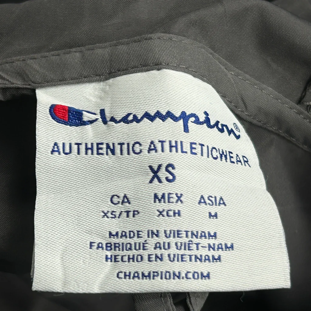 Champion Windbreaker - XS Grey Polyester - Image 3