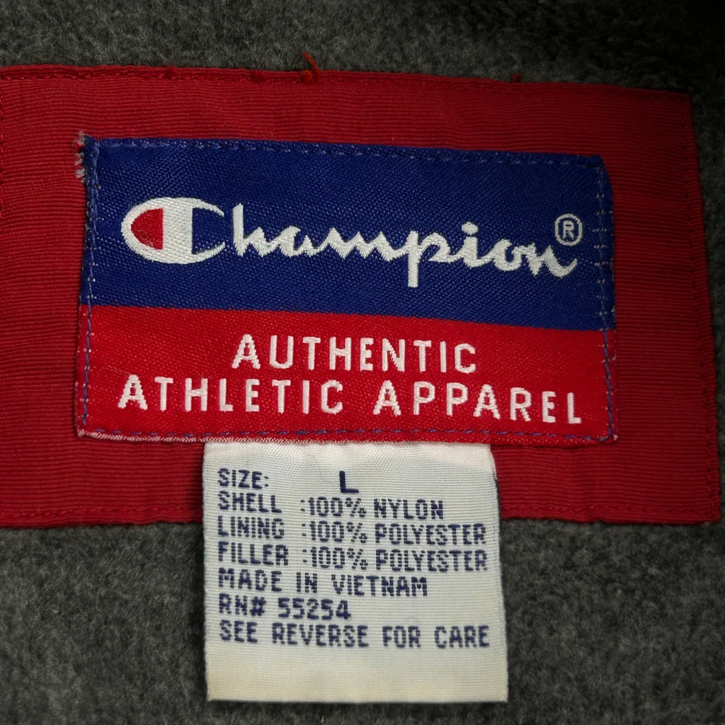 Champion Windbreaker - Large Red Nylon - Image 3