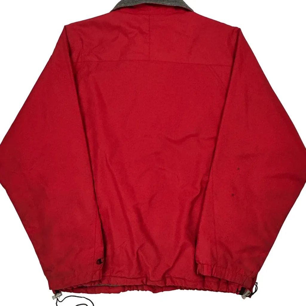 Champion Windbreaker - Large Red Nylon - Image 7