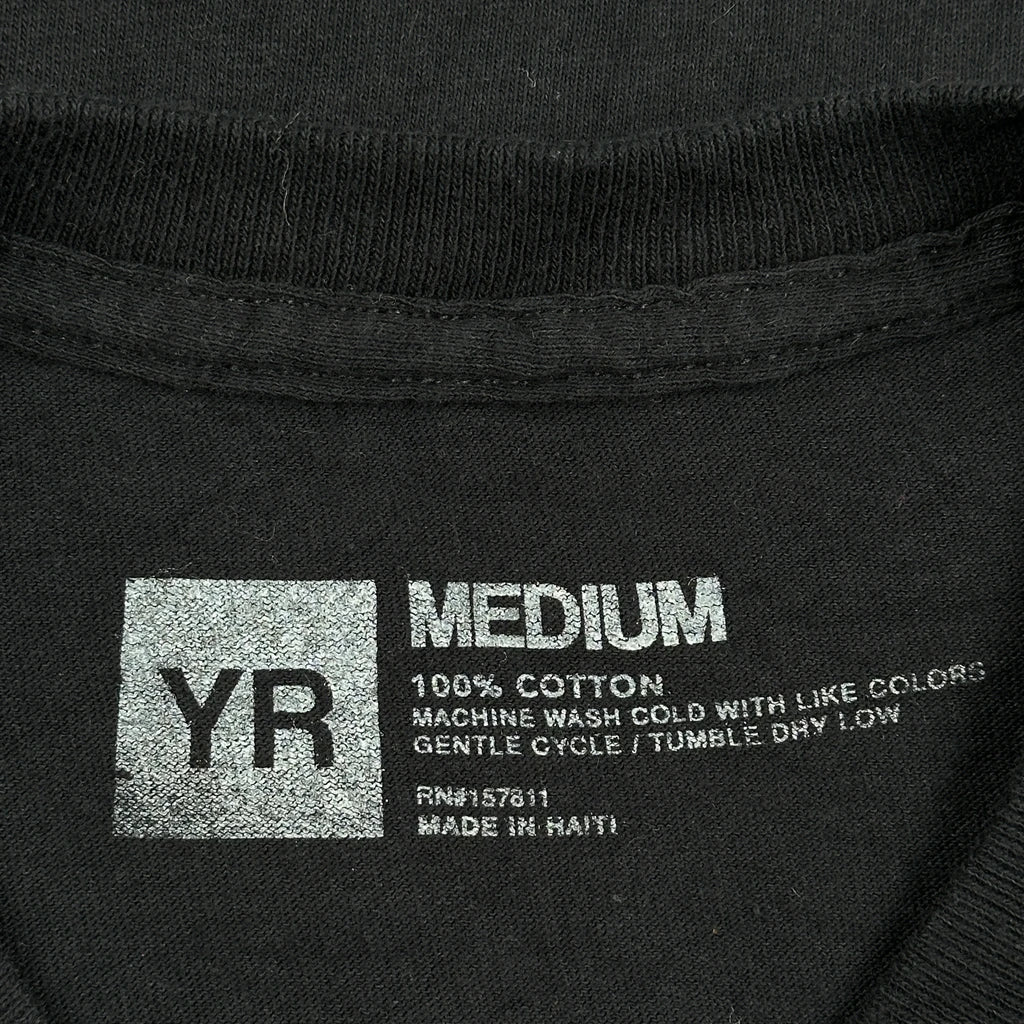 Champions Unbranded Graphic T-Shirt - Medium Black Cotton - Image 3