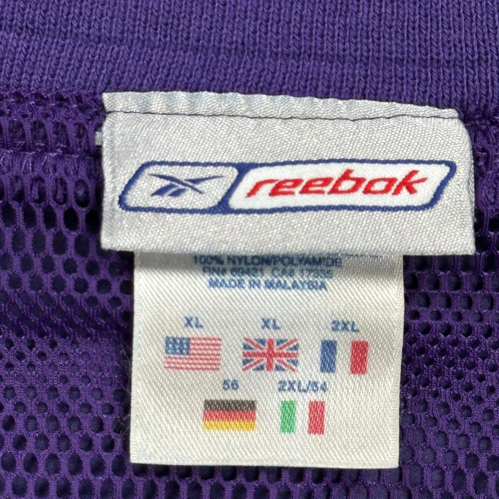 Chantilly Football Reebok Football Windbreaker - 2XL Purple Nylon - Image 3