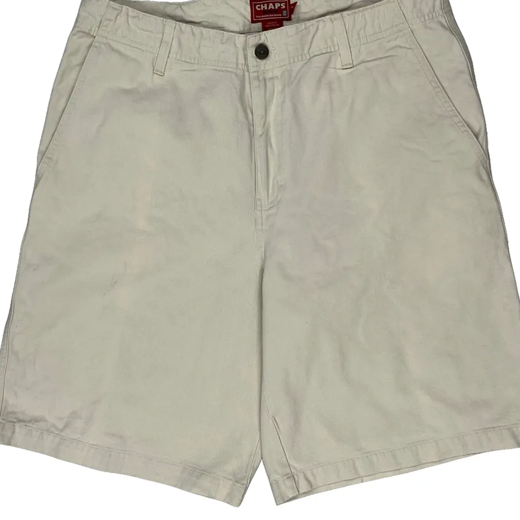 Chaps Denim Chino Shorts - 34W 9L Beige Cotton - Image 10