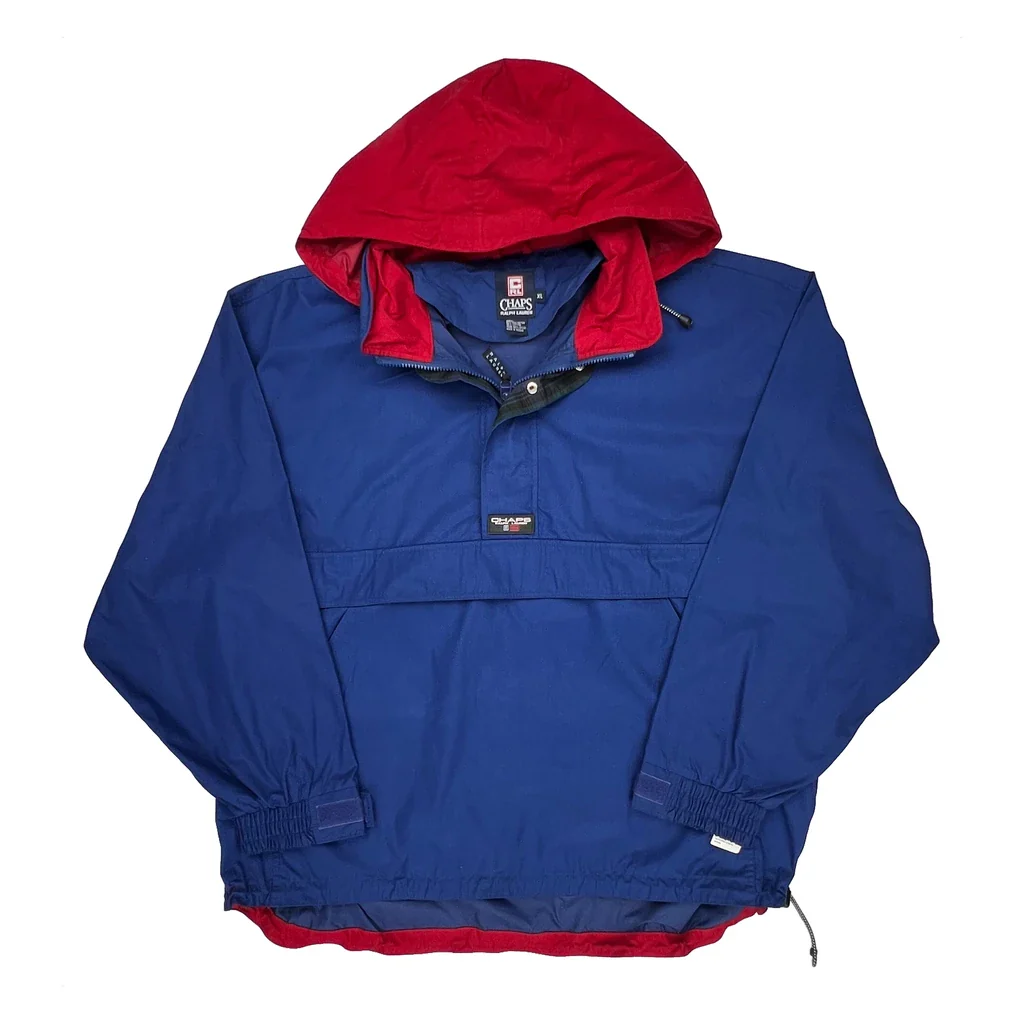 Chaps Ralph Lauren Anorak - XL Blue Cotton