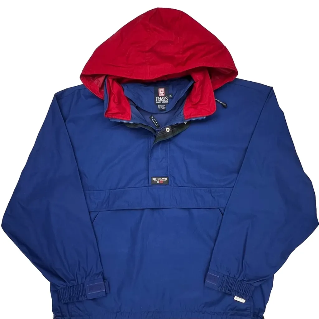 Chaps Ralph Lauren Anorak - XL Blue Cotton - Image 4