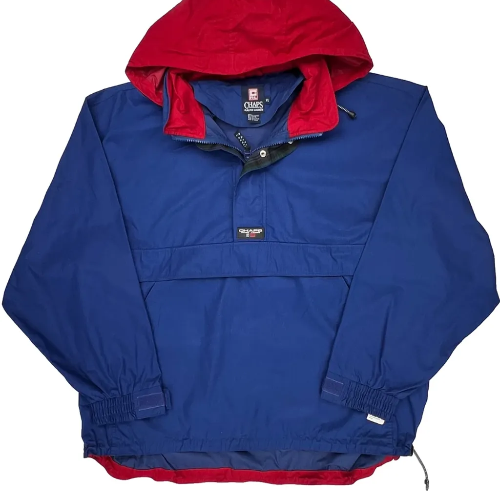 Chaps Ralph Lauren Anorak - XL Blue Cotton - Image 5