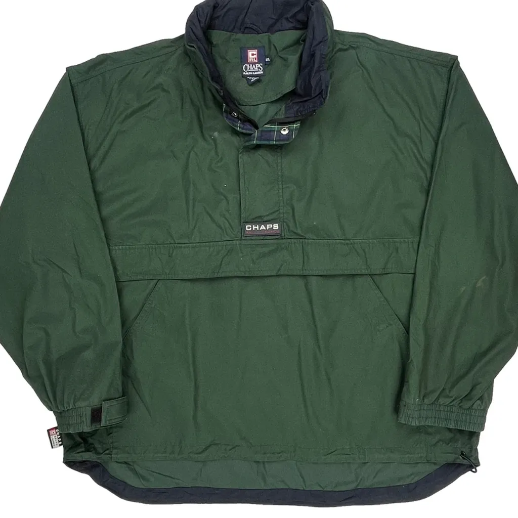 Chaps Ralph Lauren Anorak - 2XL Green Polyester - Image 4