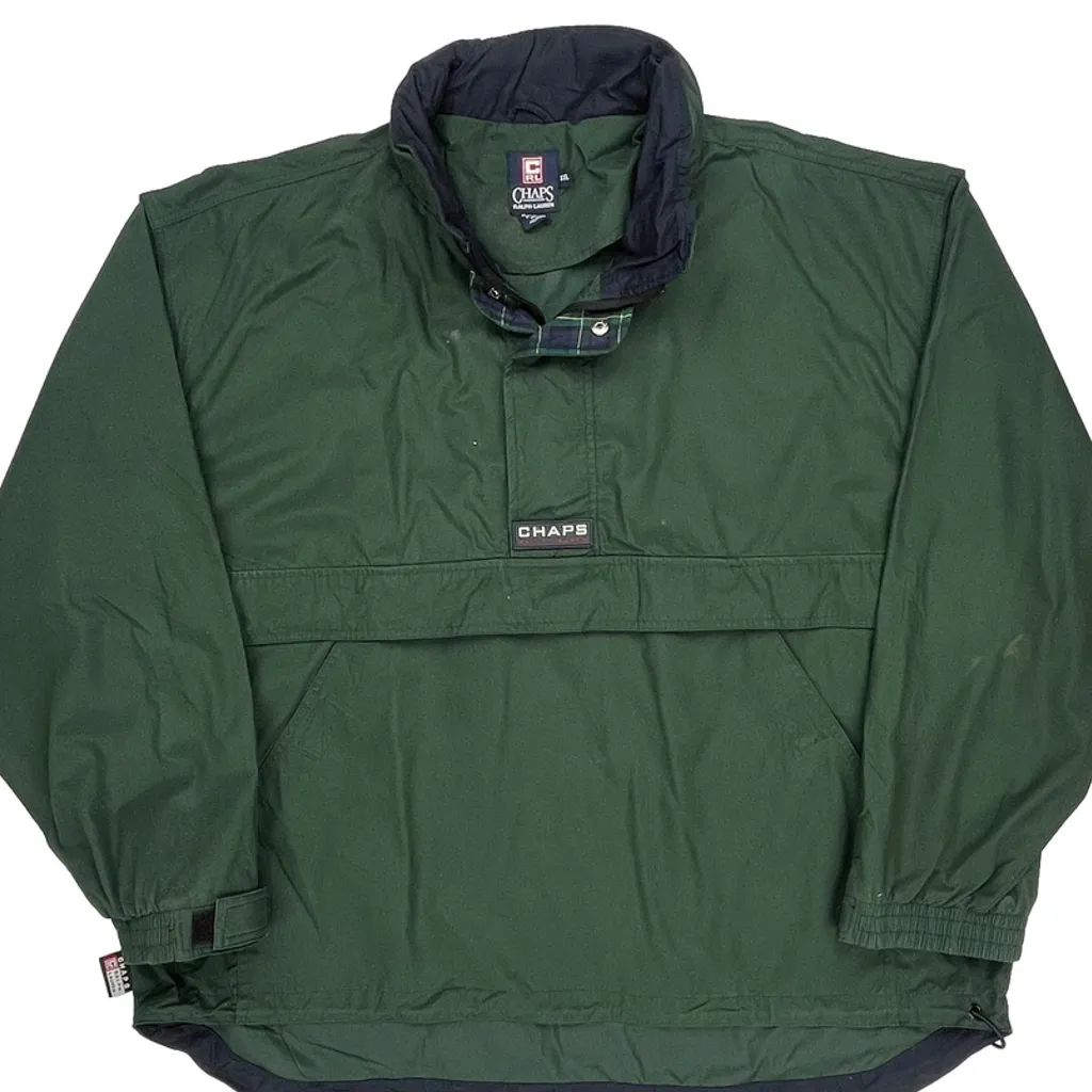 Chaps Ralph Lauren Anorak - 2XL Green Polyester - Image 5