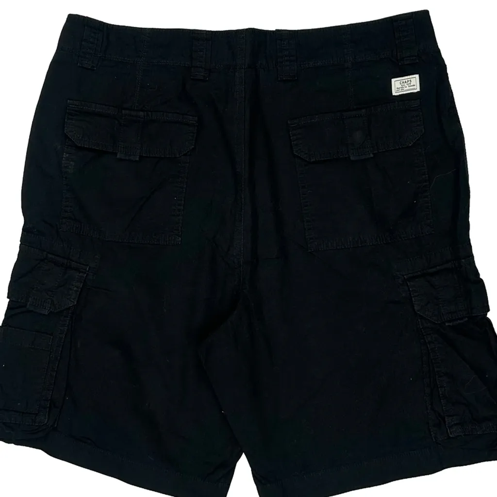 Chaps Ralph Lauren Cargo Shorts - 34W 10L Black Cotton - Image 7