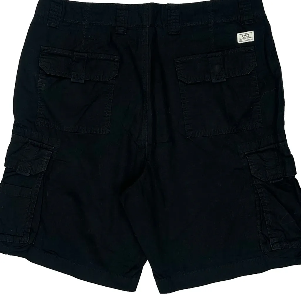 Chaps Ralph Lauren Cargo Shorts - 34W 10L Black Cotton - Image 8