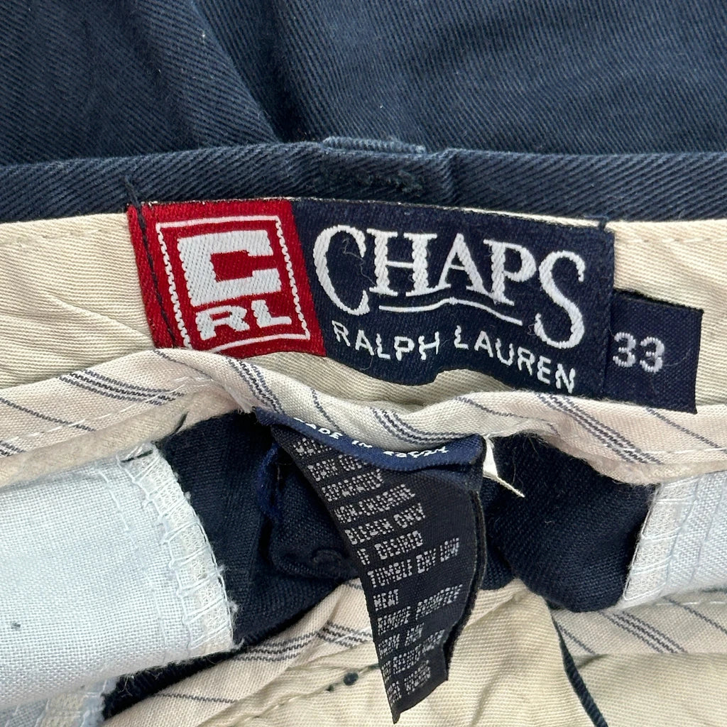 Chaps Ralph Lauren Chino Shorts - 33W 8L Navy Cotton - Image 6