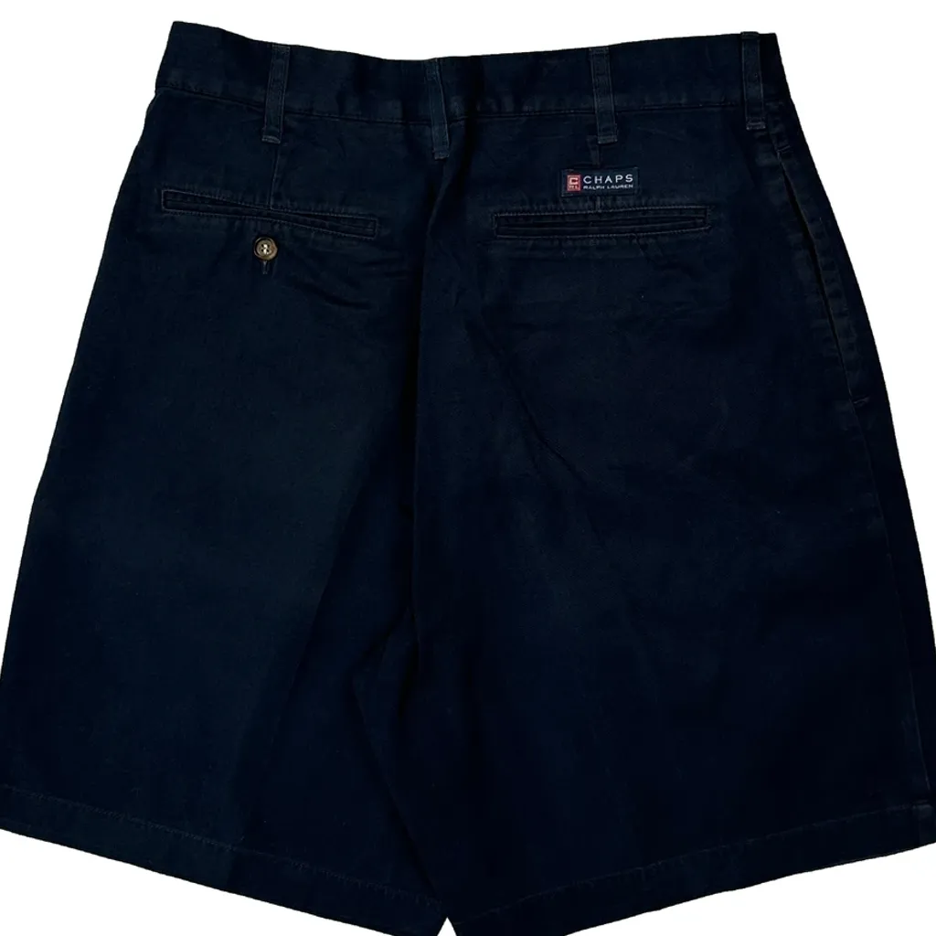 Chaps Ralph Lauren Chino Shorts - 33W 8L Navy Cotton - Image 8