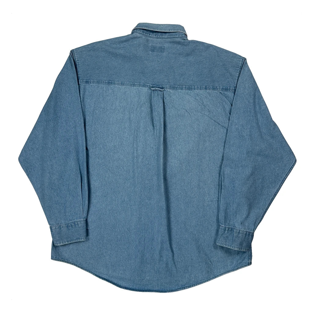 Chaps Ralph Lauren Denim Shirt - XL Blue Cotton - Image 2