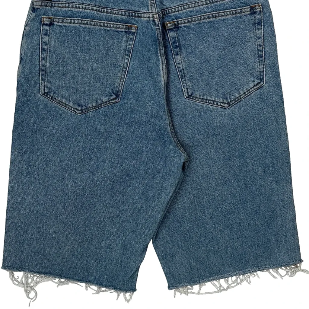 Chaps Ralph Lauren Cut Off Denim Shorts - 31W 11L Blue Cotton - Image 8