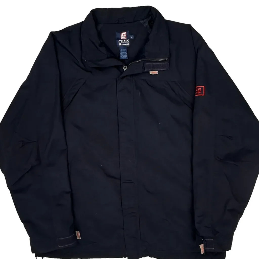 Chaps Ralph Lauren Jacket - Medium Black Nylon - Image 4