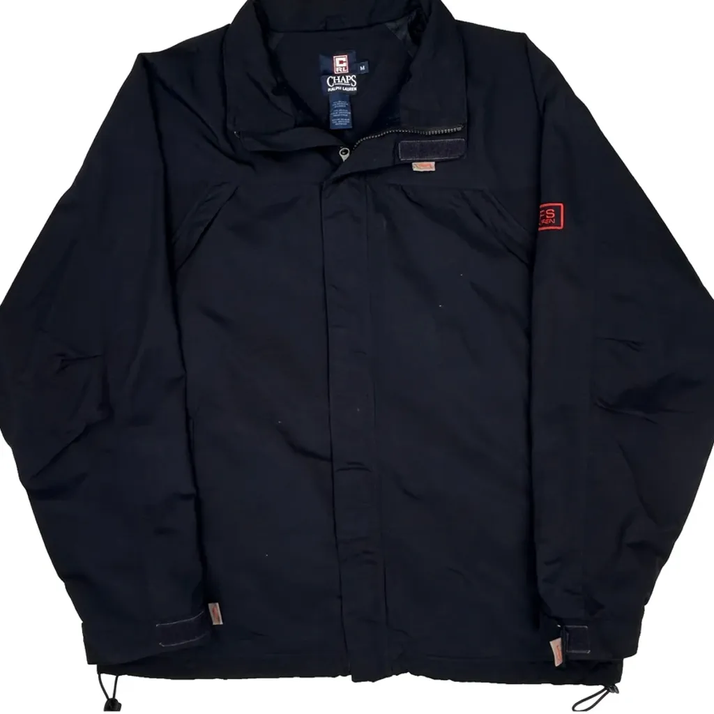 Chaps Ralph Lauren Jacket - Medium Black Nylon - Image 5