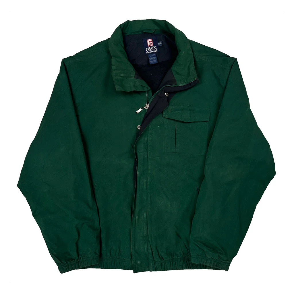 Chaps Ralph Lauren Jacket - Large Green Polyester