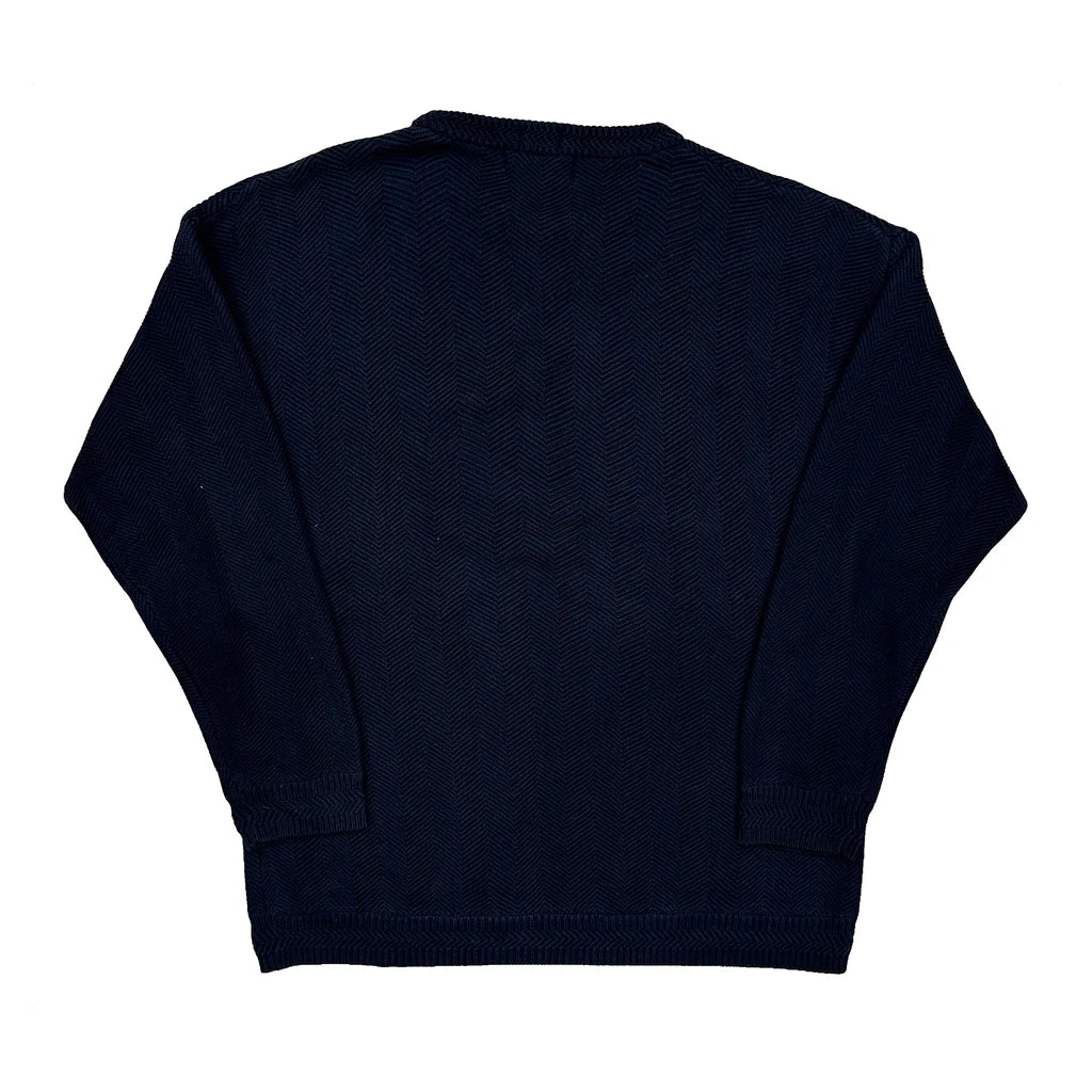 Chaps Ralph Lauren Jumper - Medium Navy Cotton - Image 2