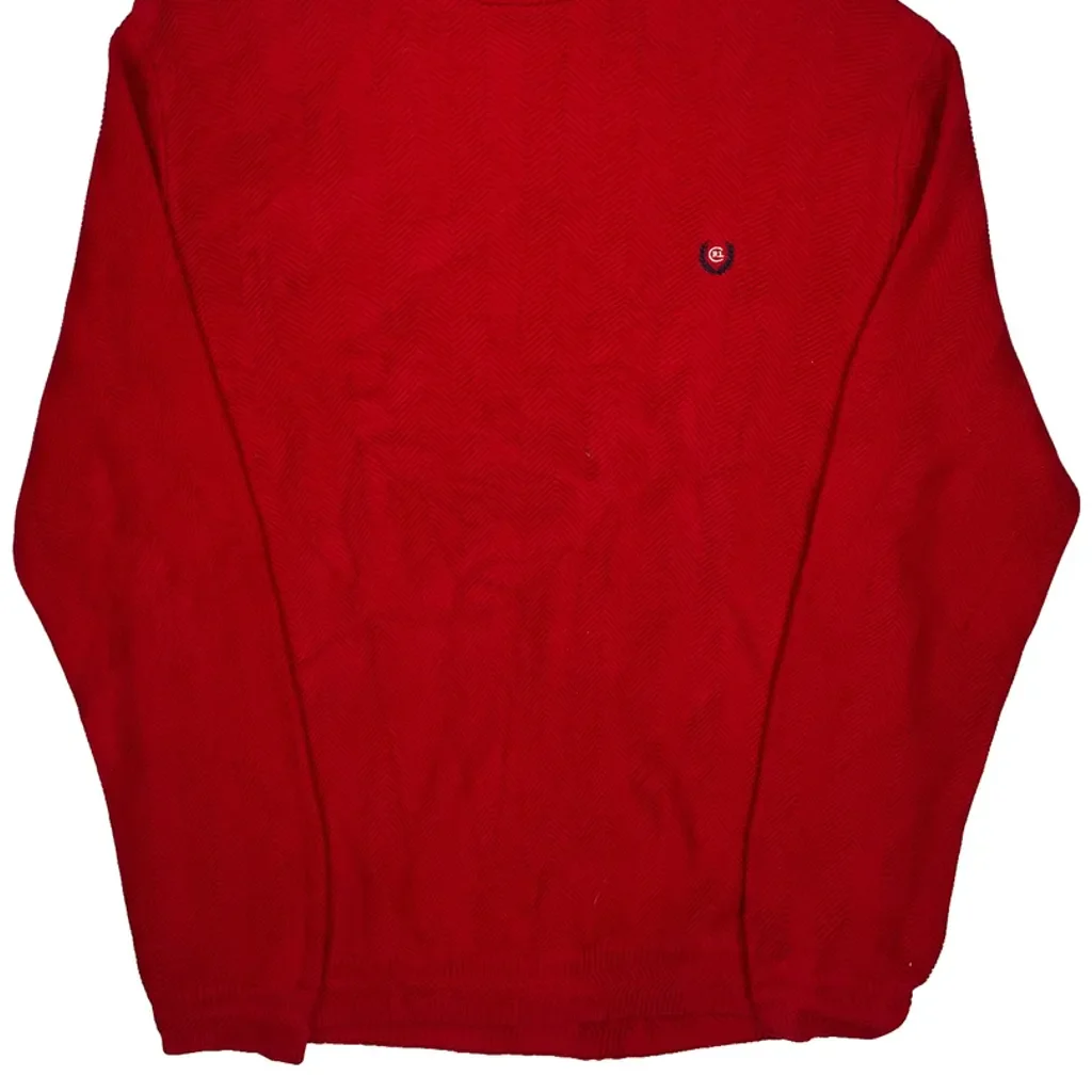 Chaps Ralph Lauren Jumper - XL Red Cotton - Image 4