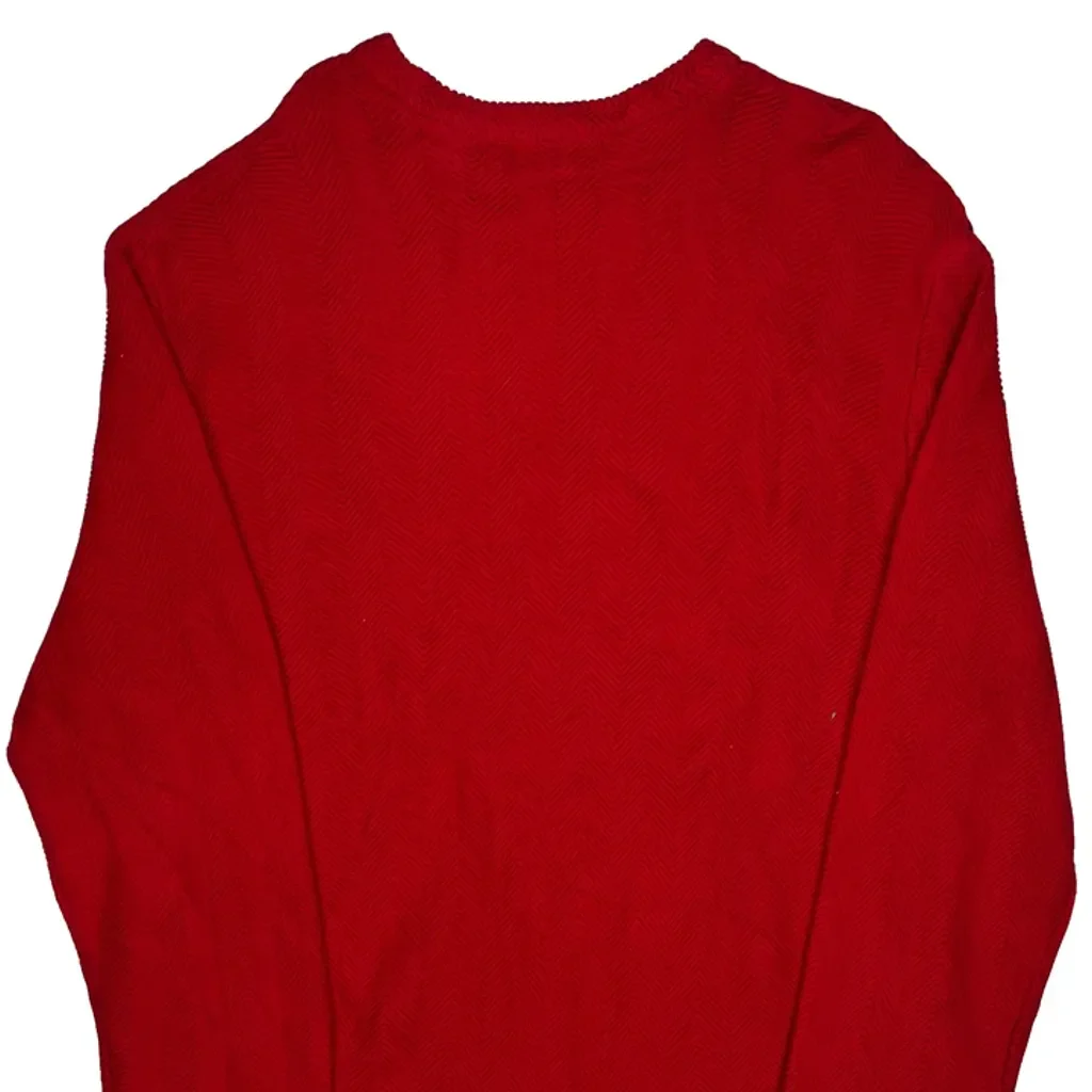 Chaps Ralph Lauren Jumper - XL Red Cotton - Image 7