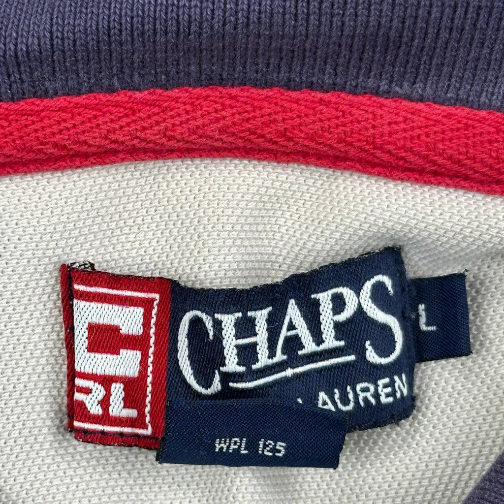 Chaps Ralph Lauren Striped Polo Shirt - Large Multicoloured Cotton - Image 3