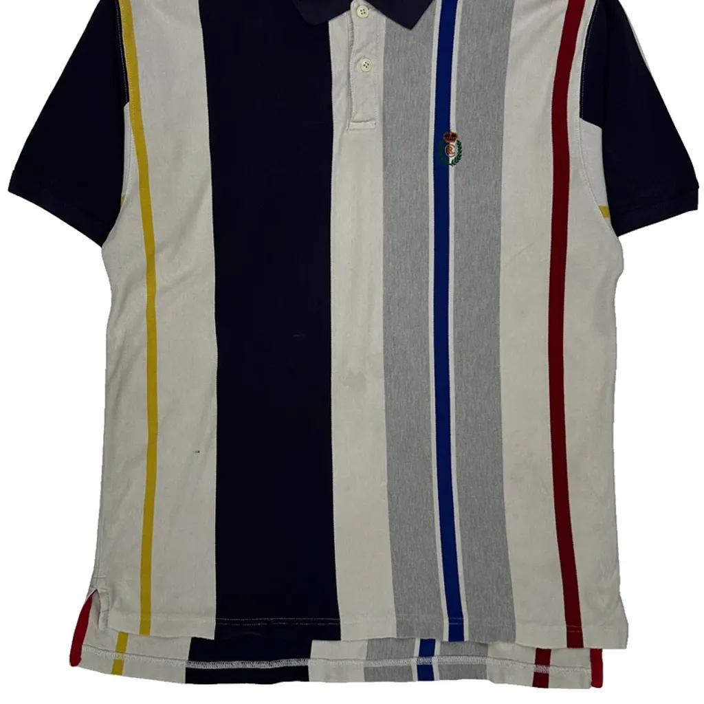 Chaps Ralph Lauren Striped Polo Shirt - Large Multicoloured Cotton - Image 4