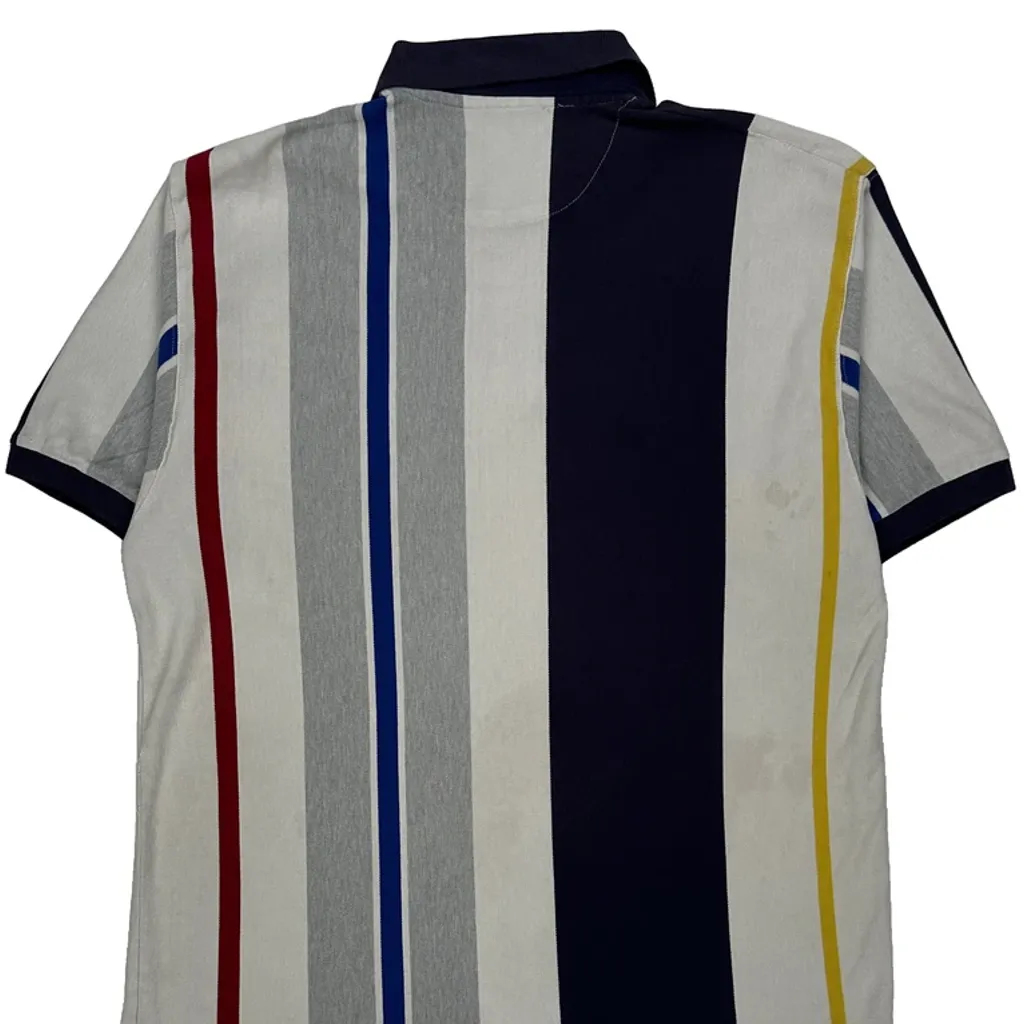 Chaps Ralph Lauren Striped Polo Shirt - Large Multicoloured Cotton - Image 6