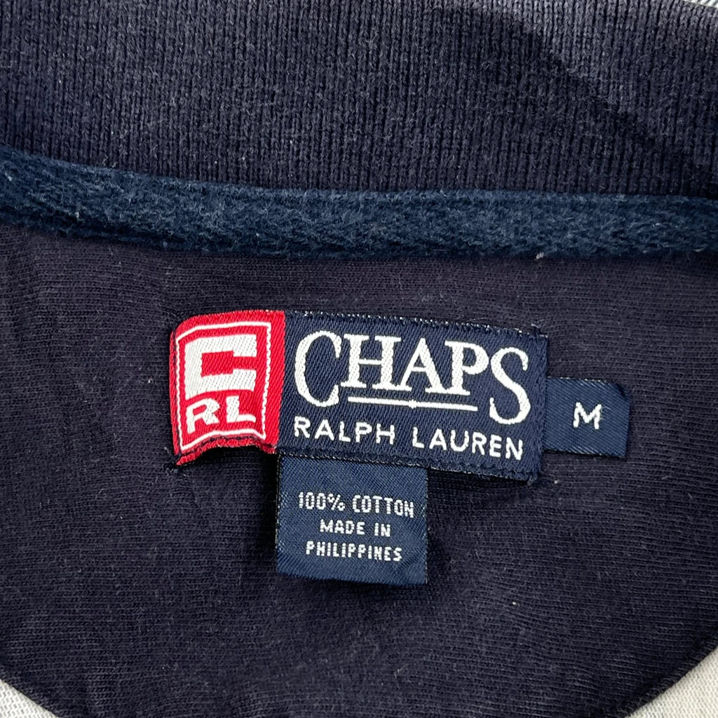 Chaps Ralph Lauren Checked Polo Shirt - Medium Navy Cotton - Image 3