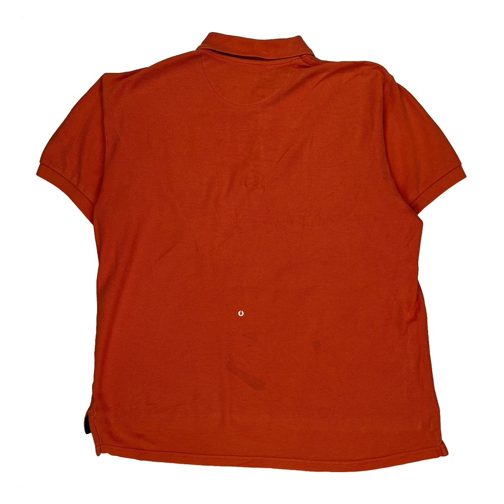 Chaps Ralph Lauren Polo Shirt - Large Orange Cotton - Image 2