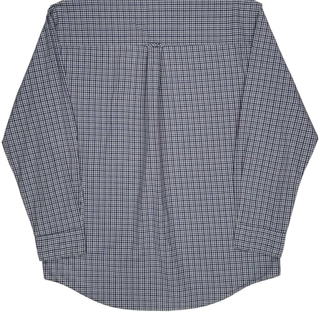 Chaps Ralph Lauren Checked Shirt - Large Blue Cotton - Image 7