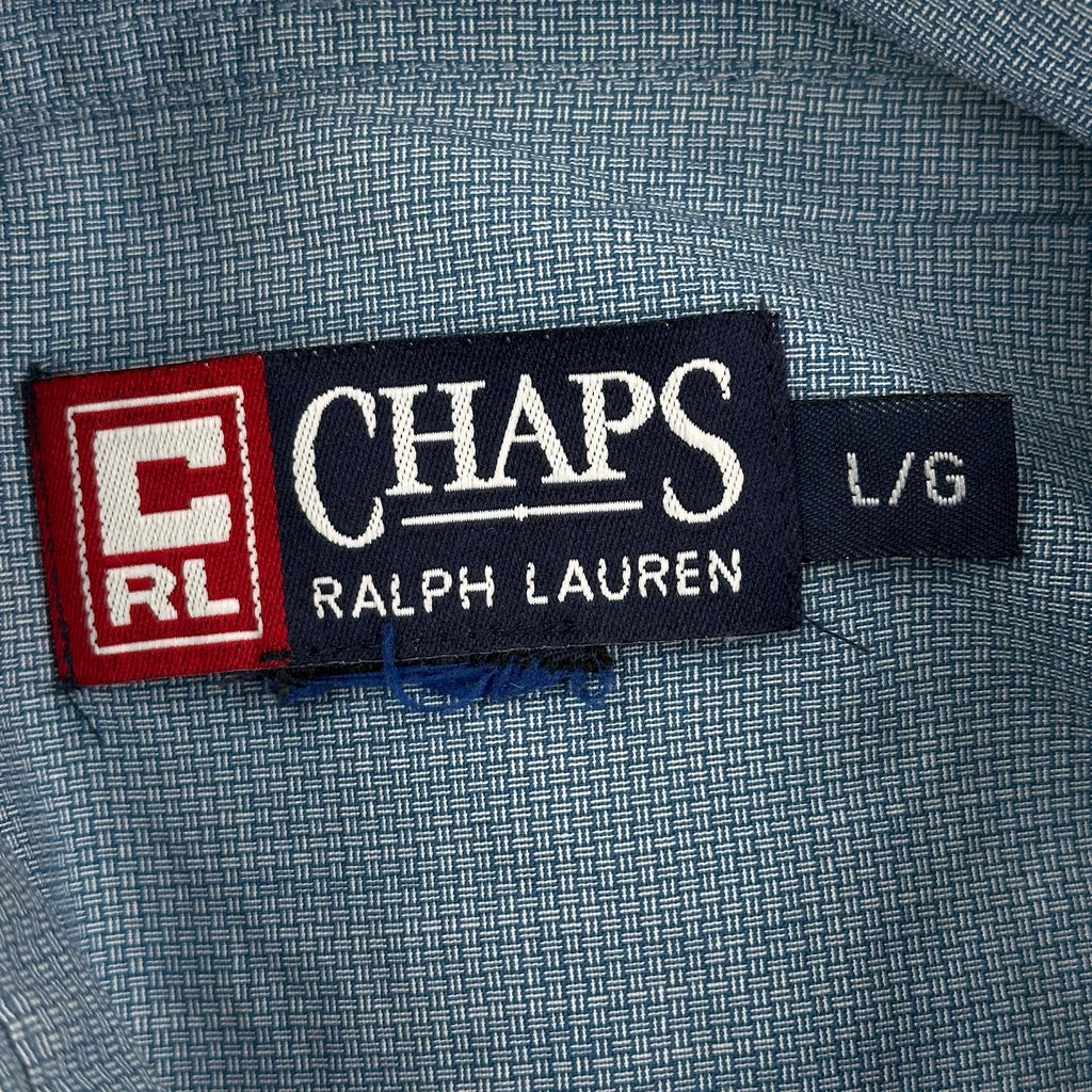 Chaps Ralph Lauren Shirt - Large Blue Cotton - Image 4
