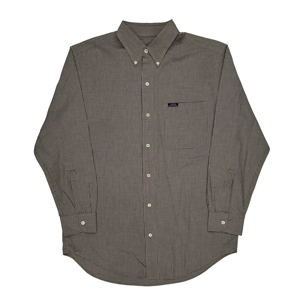 Chaps Ralph Lauren Checked Shirt - Medium Brown Cotton