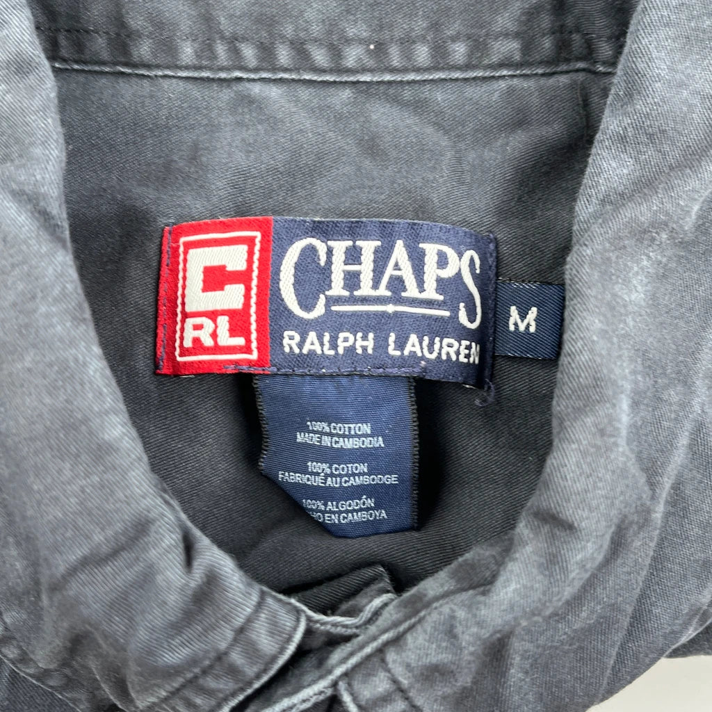 Chaps Ralph Lauren Shirt - Medium Gray Cotton - Image 3