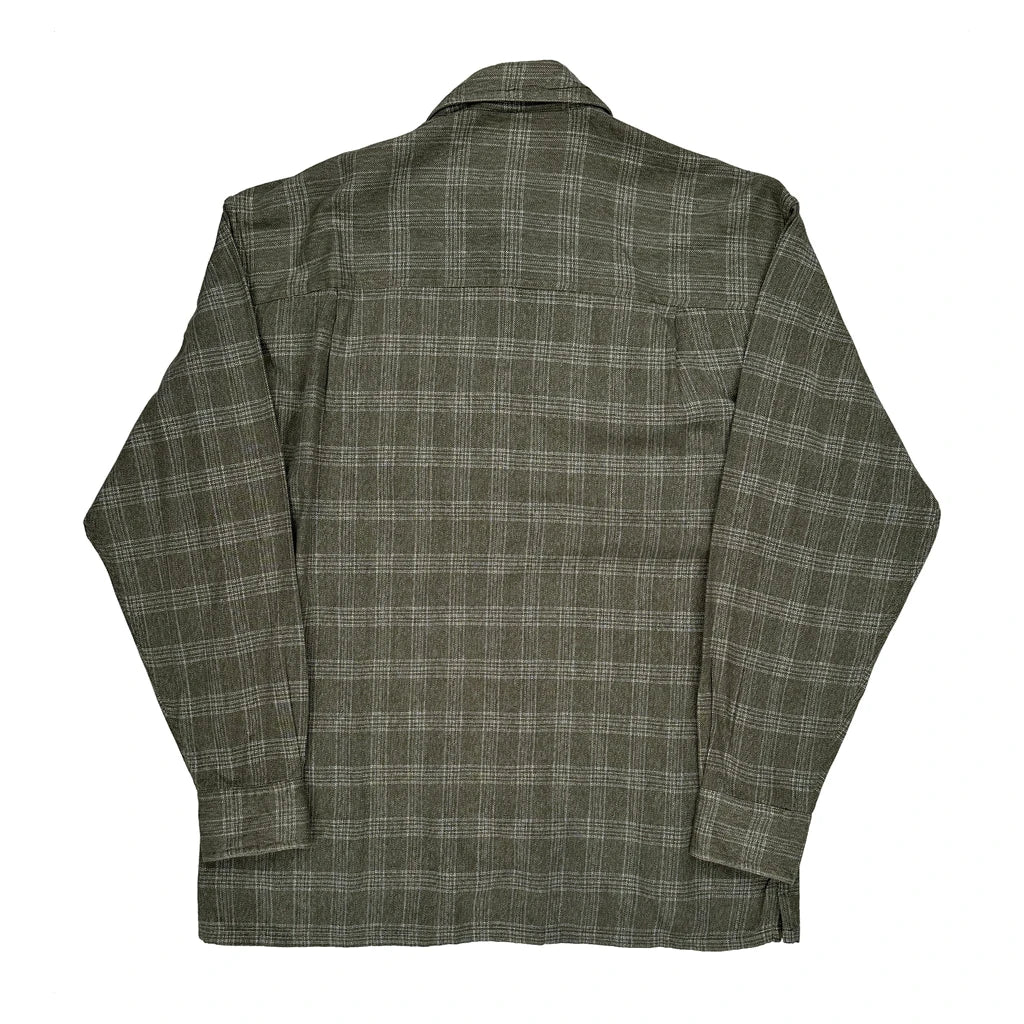 Chaps Ralph Lauren Checked Shirt - Medium Green Cotton - Image 2