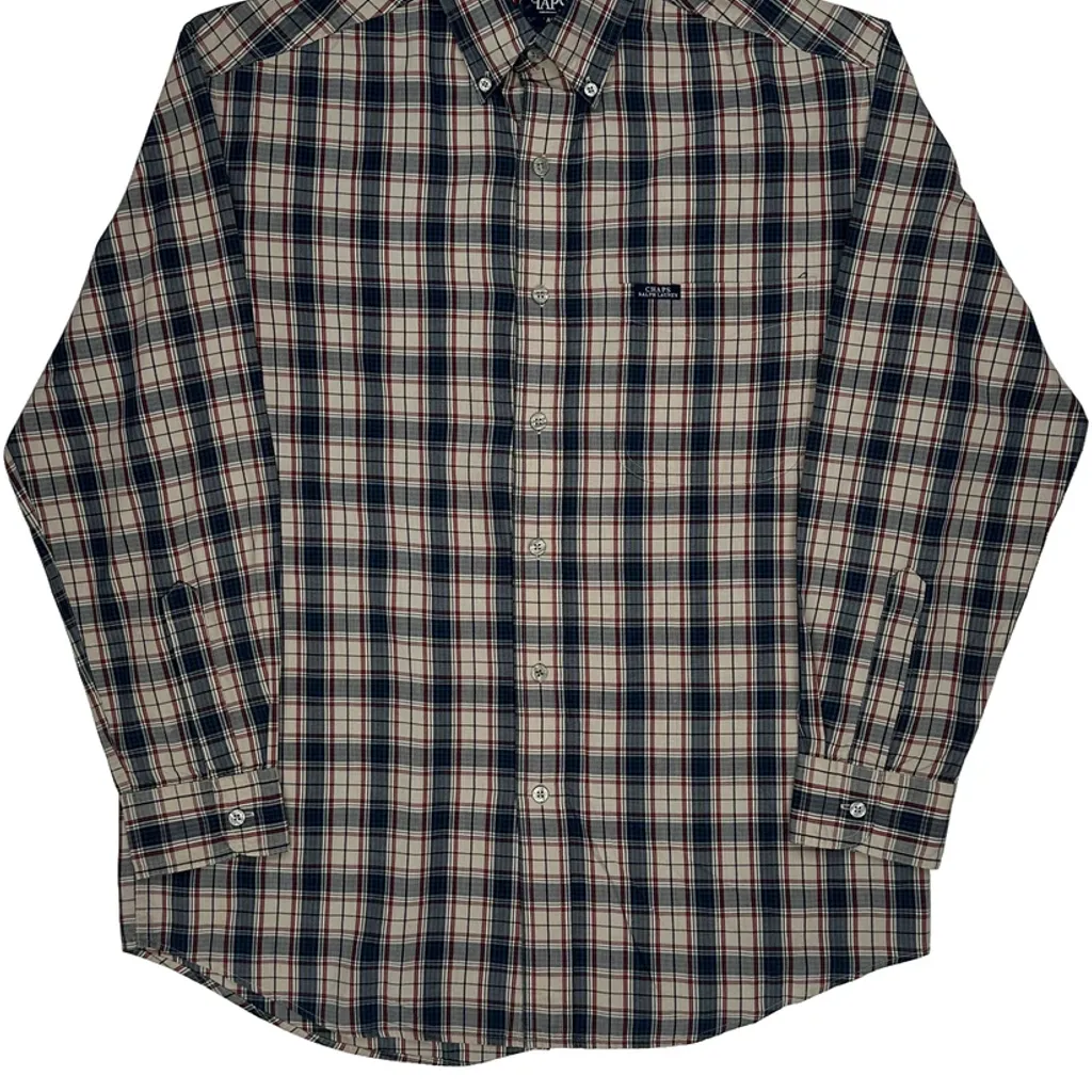 Chaps Ralph Lauren Checked Shirt - Medium Multicoloured Cotton Blend - Image 4