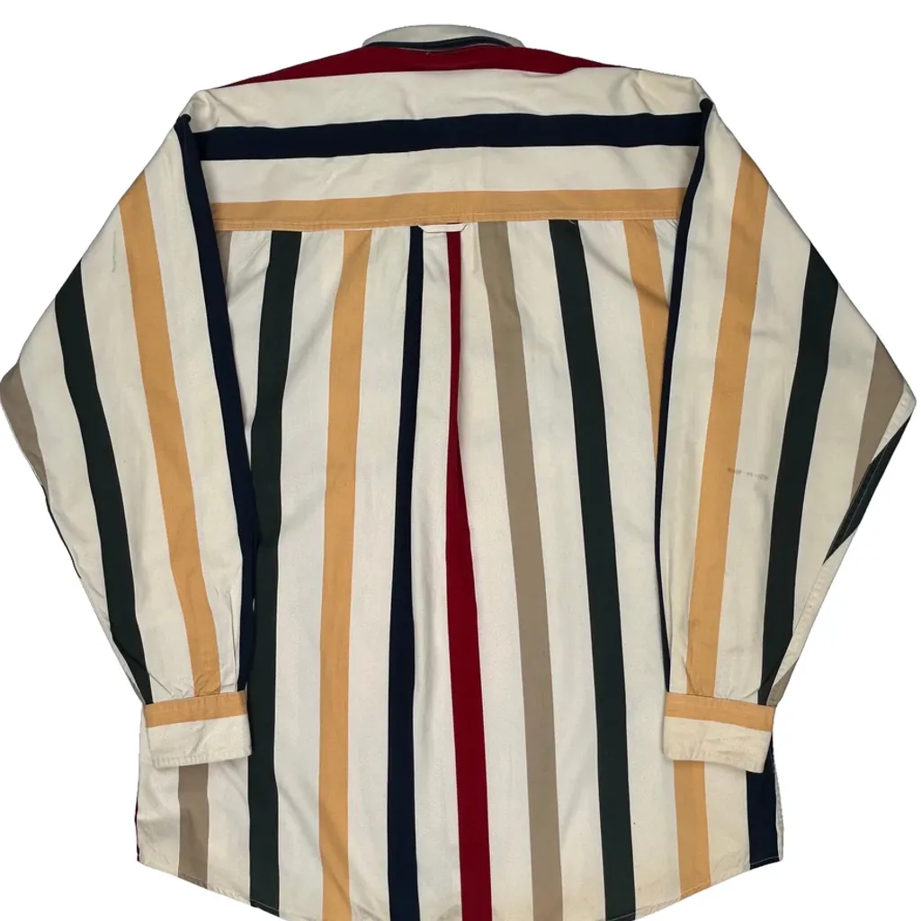 Chaps Ralph Lauren Striped Shirt - XL Multicoloured Cotton - Image 6